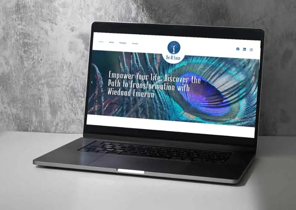 be at ease coaching website redesign.