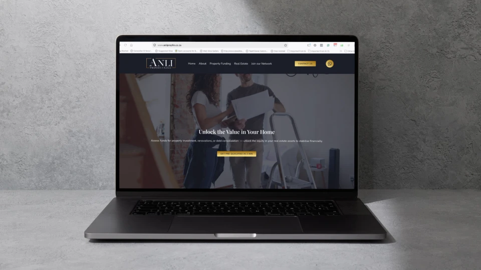 anli propfin website design