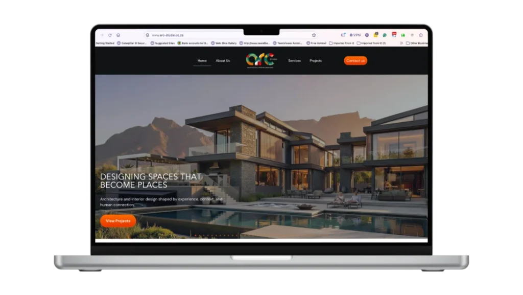 arc studio website build project
