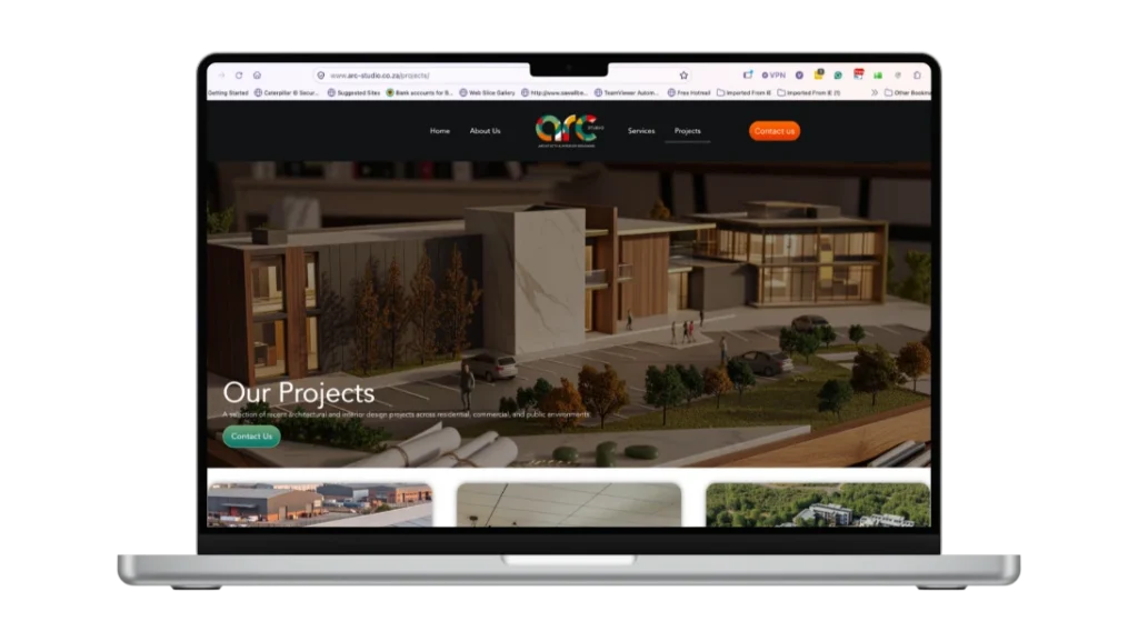 arc studio website build project 2