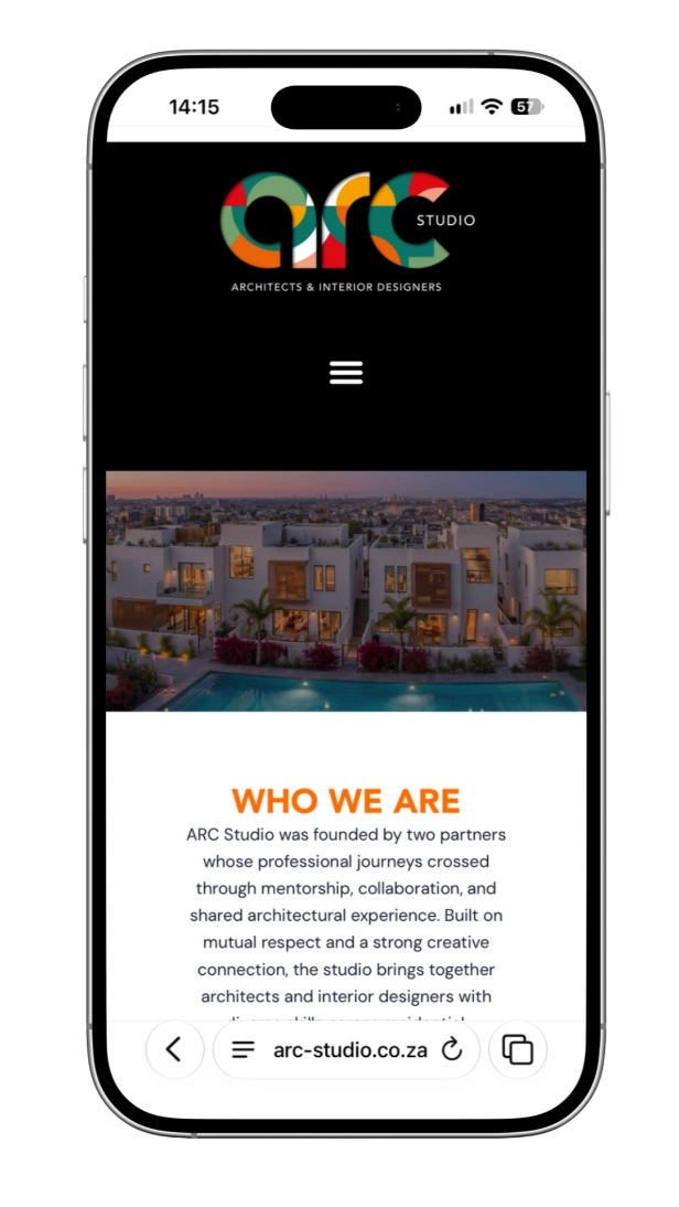 arc studio website build project mobile (2)