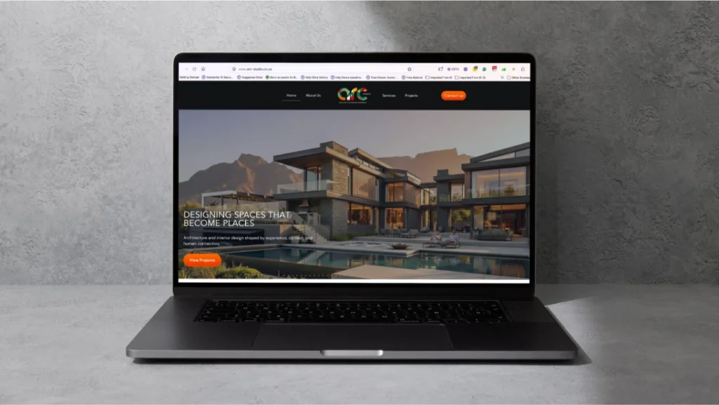 arc studio website design