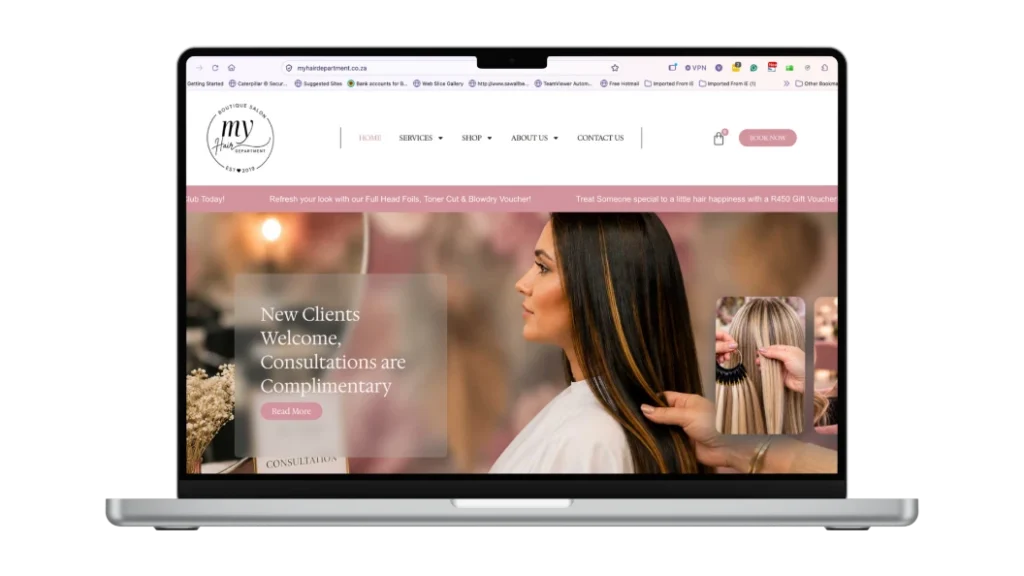 my hair department home page