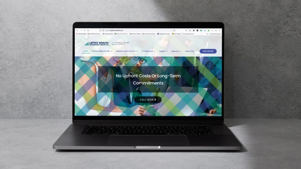 my lattice wealth website redesign