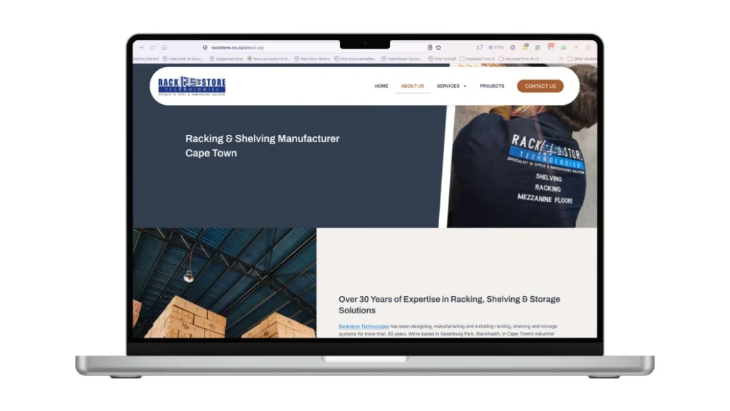 rackstore website build project 1