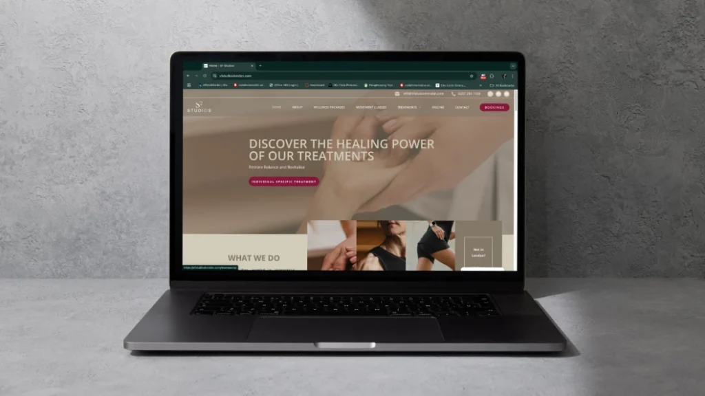 sf studios london website design