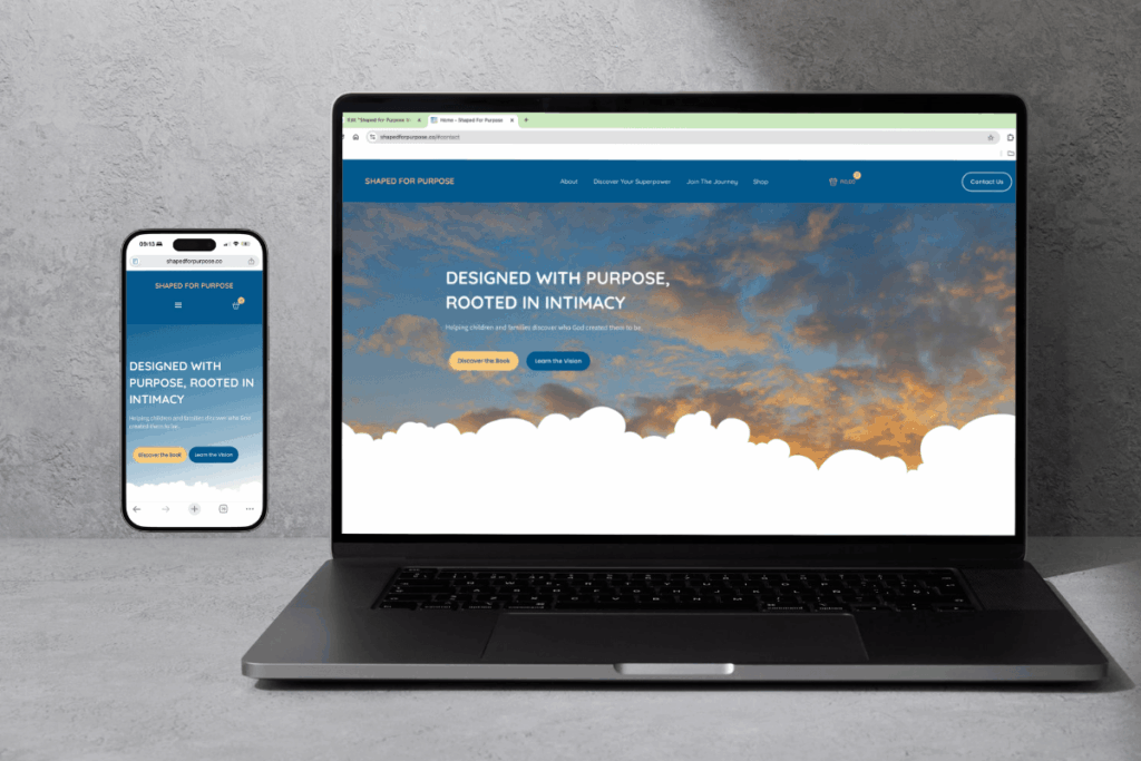 shaped for purpose website design