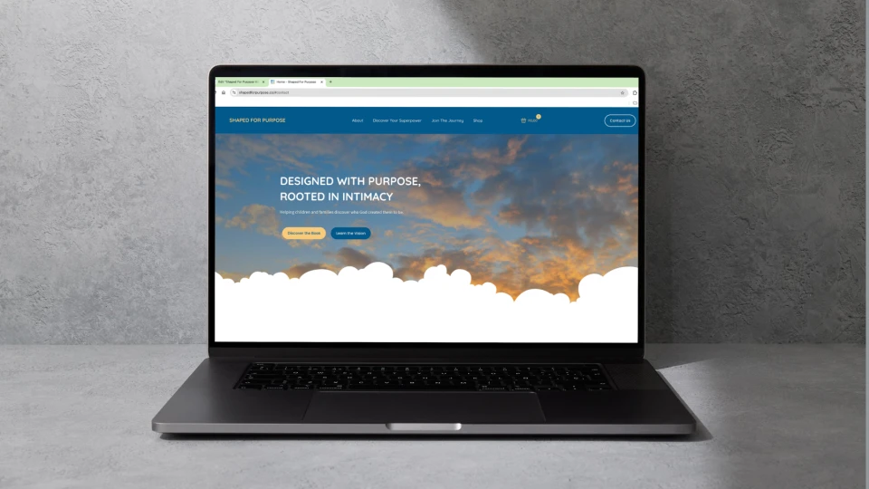 shaped for purpose website design